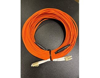 30m LC-LC OM2 Duplex, Armerad inomhuskabel