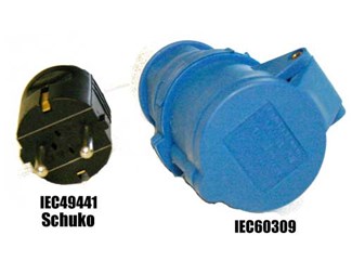 0.15m, 16A (IEC60309 hun/DIN49441)
