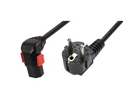 1m, Schuko/C13 Ner, svart