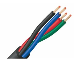 Kabel lyd/lys fleksibel 4 x 0,2 mm2 100 meter