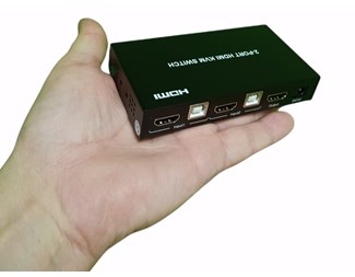 2 port HDMI 4K KVM Switch, 4xUSB