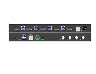 4 x HDMI 2.0 og 4 x USB 3.1 Gen1 inn, 2 x USB 3.0 og 2 x USB 2.0 ut