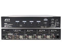 4 Ports Multi-Format KVM switch, Quad-View, PIP, Seamless