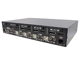 4 Ports Multi-Format KVM switch, Quad-View, PIP, Seamless