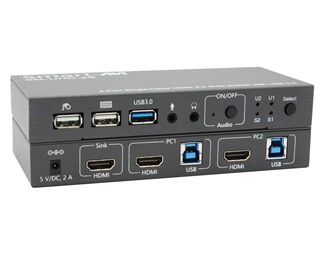 2xHDMI 2.0 in, 1xHDMI ut, 2xUSB B in, 2xUSB A 1.1 ut