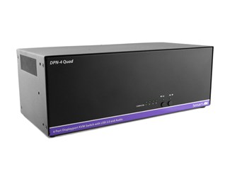 4-port 4-dubbla DP med USB2.0
