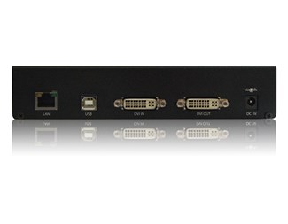 DVI-I sender og mottaker KVM USB, lyd på Cat5e/6