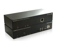 DVI-I sender og mottaker KVM USB, lyd på Cat5e/6