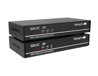 DVI-D Sändare & mottagare KVM USB, ljud på Cat.5E/6