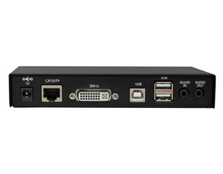 DVI-D Sändare & mottagare KVM USB, ljud på Cat.5E/6