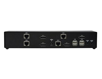 4 x DisplayPort, 2 + 2 USB, lyd