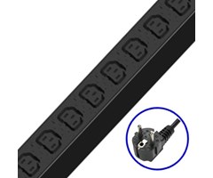 12xC13 ut, Schuko 16A in, strömbryt. 19"