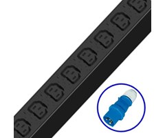 12xC13 utganger, 1xDIN60309 16A ingang, overlastvern 16A, 19''