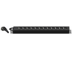 12xDIN49440 utganger, 1xDIN49441 16A inngang, 644mm