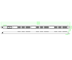 21xC13 ut, IEC 60309 3P+E(Rödhandske) in. 16A in, 19''