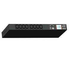 Fjernstrømlist 8 uttak, 230/16A, 19" 1HE, IEC320/C13