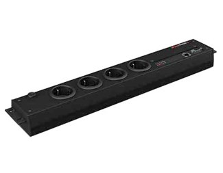 4x230V (Shuko) for montering i 19”-skap eller på vegg