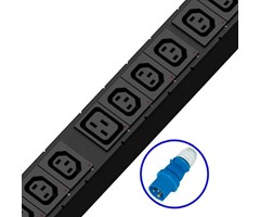 14xC13, 2xC19, IEC 60309 2P+E(Blåhandske) in 16A