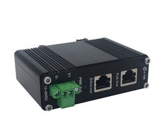 PoE+ injektor, 10/100/1000Base-T, 30 W ut, 12–48 V inn