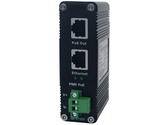 PoE++ Injektor, 10/100/1000Base-T, 90 W ut, 48–57 V inn