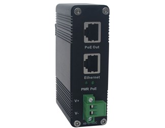 PoE++ Injektor, 10/100/1000Base-T, 90 W ut, 48–57 V inn