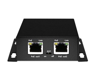 IEEE802.3af/at, 30W, 10/100Mbps, 1 POE inn 2 POE ut
