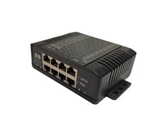 Aktiv PoE, 44–57 V DC inn 802.3at 35 W per port ut