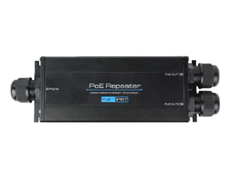 1 in 2 ut (Ethernet) 60W PoE repeater, 10/100/1000Mbps, IP67
