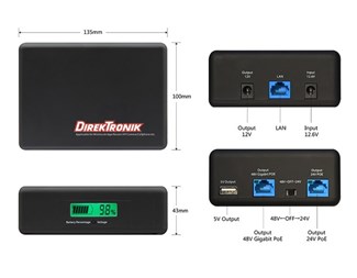 PoE 802.3af/at (Gigabit), PoE (passiv) 24 V / 1 A
