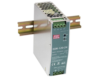 120W/24V 5A DIN-skinne (EDR-120-24)