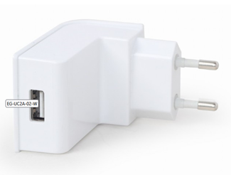 10.5W, 1xUSB-A, hvit