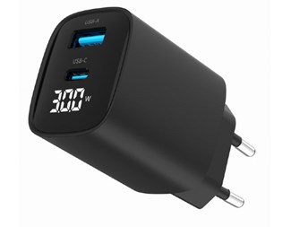 30W, 1xUSB A + 1xUSB C, QC+PD
