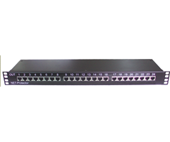24-ports RJ45 lyn-/overspenningsvern Cat6 opptil 1000 Mbit/s