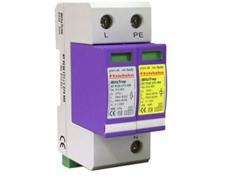 T2 Single phase 1P+N, Uc: 275V; In: 20KA; Imax: 40KA