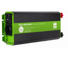 12V til 230V 2000W Inverter ren sinus