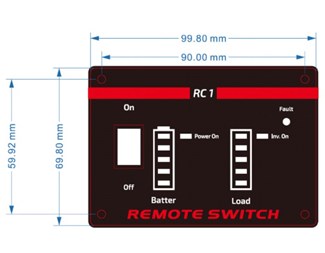Kontrollpanel for inverter med ren sinus