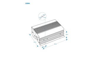 12V til 230V 150W Inverter ren sinus