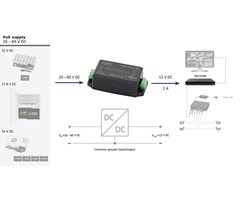 In 20-60 VDC - Ut 12VDC / 2 A