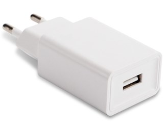 USB lader Hvit 12W/5V/2,4A