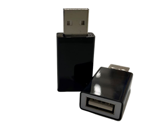 USB-A hona-hane, svarta