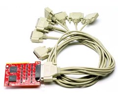 PCI, 8xRS232, RJ11 direkte på kortet