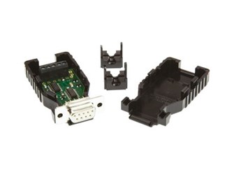 RS232 = DB9 hunn, RS422 = skrue