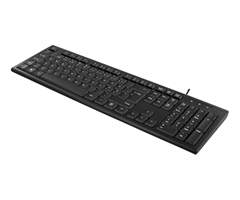 Svart, standard nordisk layout, USB