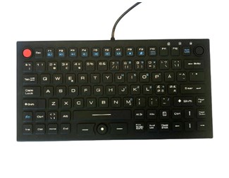 Kompakt Nordisk IP68 Tastatur m/Musepeker