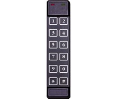 2x6 26 Bit Wiegand i Sort belyst