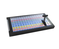 124 taster med analog kontroller (T-bar)