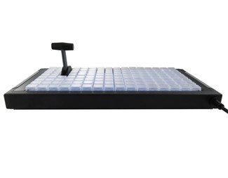 124 taster med analog kontroller (T-bar)