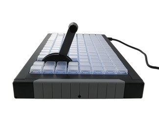 124 taster med analog kontroller (T-bar)