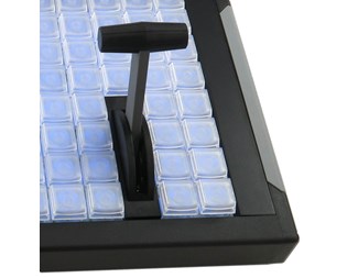 124 taster med analog kontroller (T-bar)