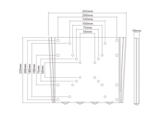 23-42'' 30kg Svart VESA